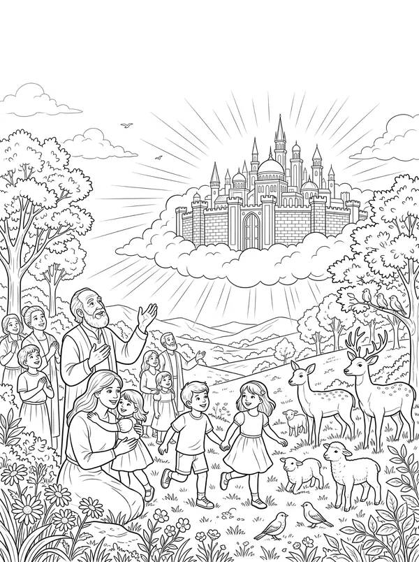 A New Heaven and a New Earth coloring page