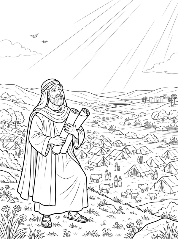 Be Strong and of a Good Courage coloring page