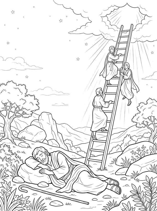 Jacob’s Ladder coloring page
