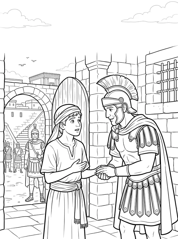 Paul’s Nephew Saves the Day coloring page