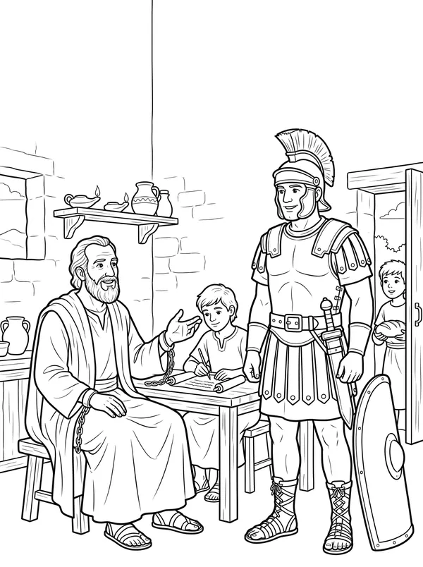 The Armour of God coloring page