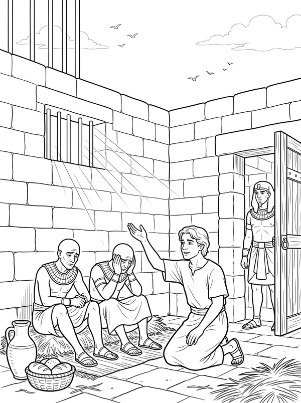 The Butler and the Baker coloring page