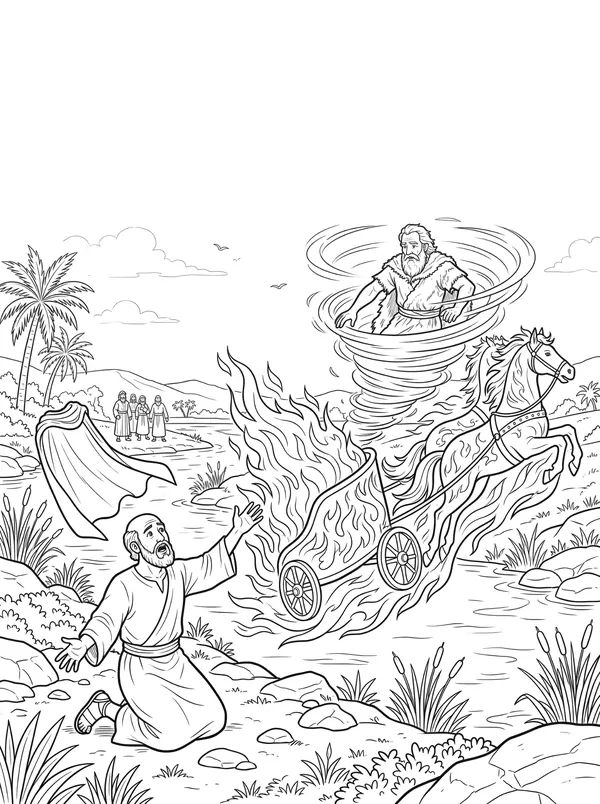 The Chariot of Fire coloring page