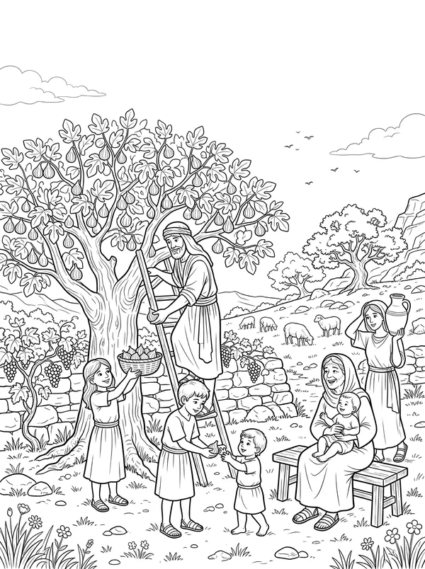 The Fruit of the Spirit coloring page