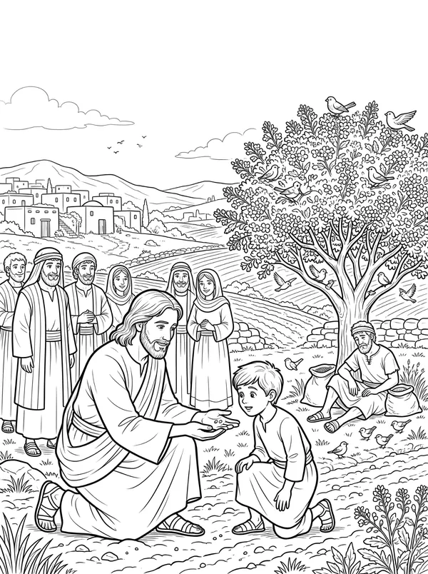 The Mustard Seed coloring page