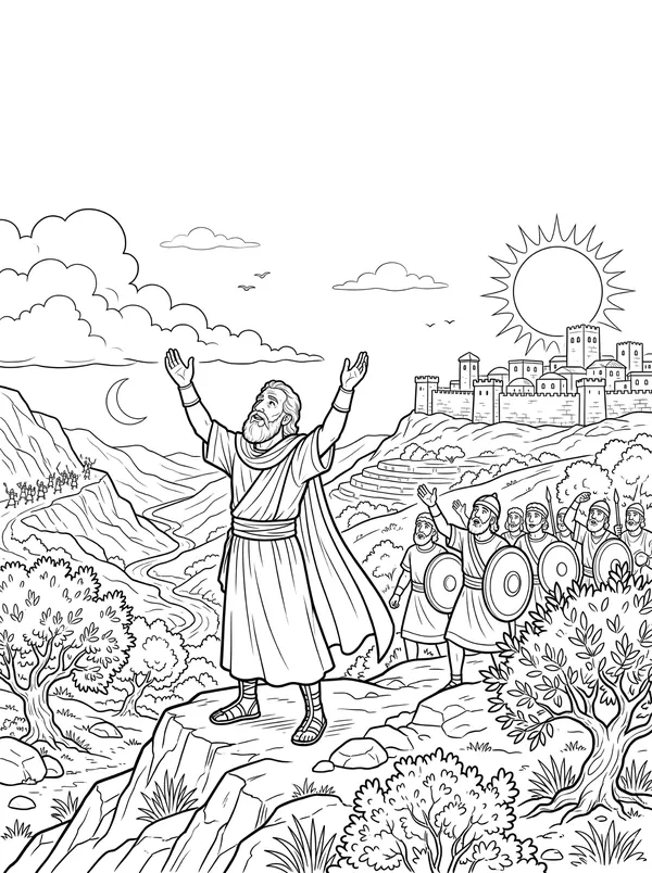 The Sun Stands Still coloring page